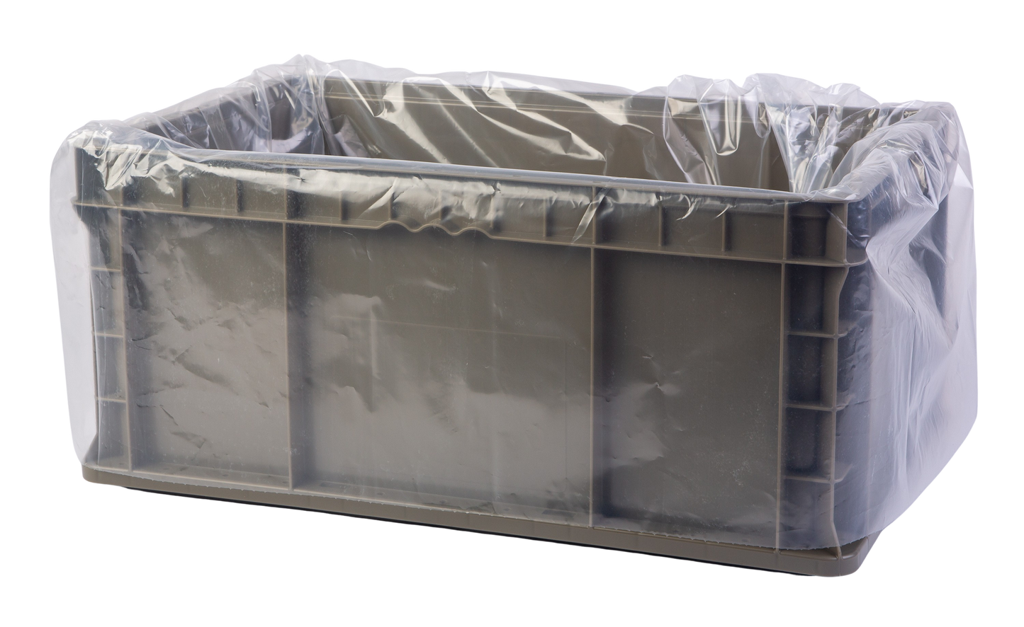 Hudson Exchange 26x18x30" (Case of 100) - 3 Mil Liner For Straight Wall Containers