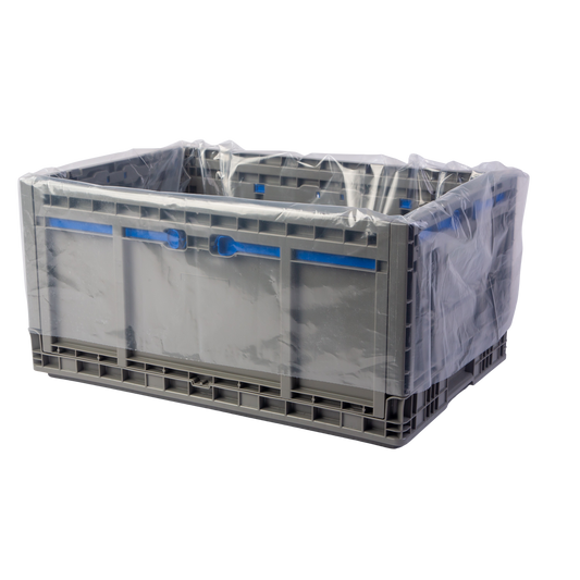 Hudson Exchange 26x18x30" (Case of 100) - 3 Mil Liner For Straight Wall Containers