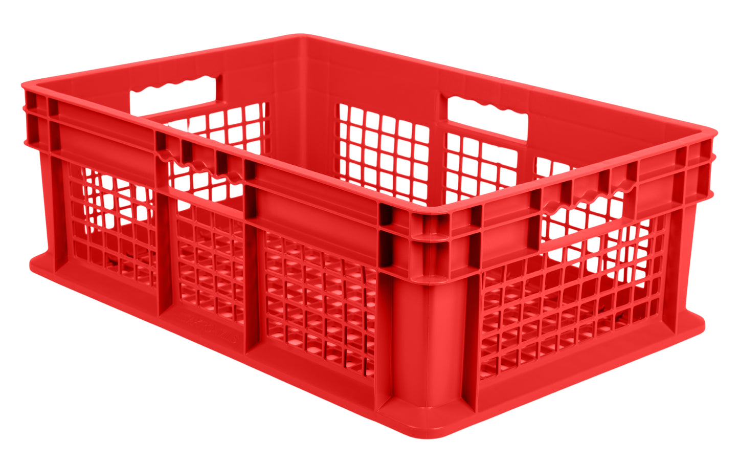 Hudson Exchange 24 x 16 x 8" (10.67 Gallon) Mesh Straight Wall Handled Storage Container Tote