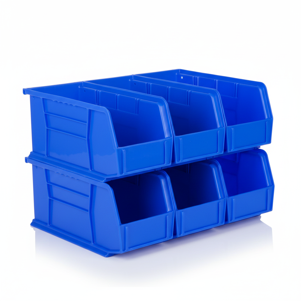 11 x 5.5 x 5" Plastic Stackable Storage Bin and Hanging Container