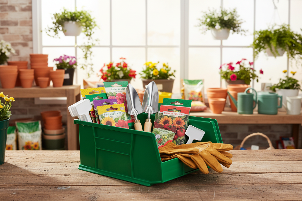 11 x 11 x 5" Plastic Stackable Storage Bin and Hanging Container