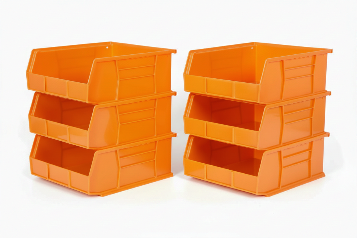 Hudson Exchange 11 x 11 x 5" Plastic Stackable Storage Bin and Hanging Container