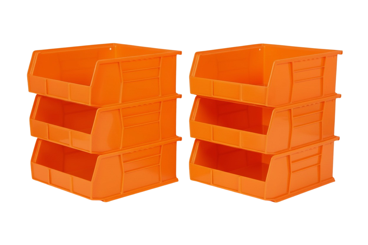 11 x 11 x 5" Plastic Stackable Storage Bin and Hanging Container
