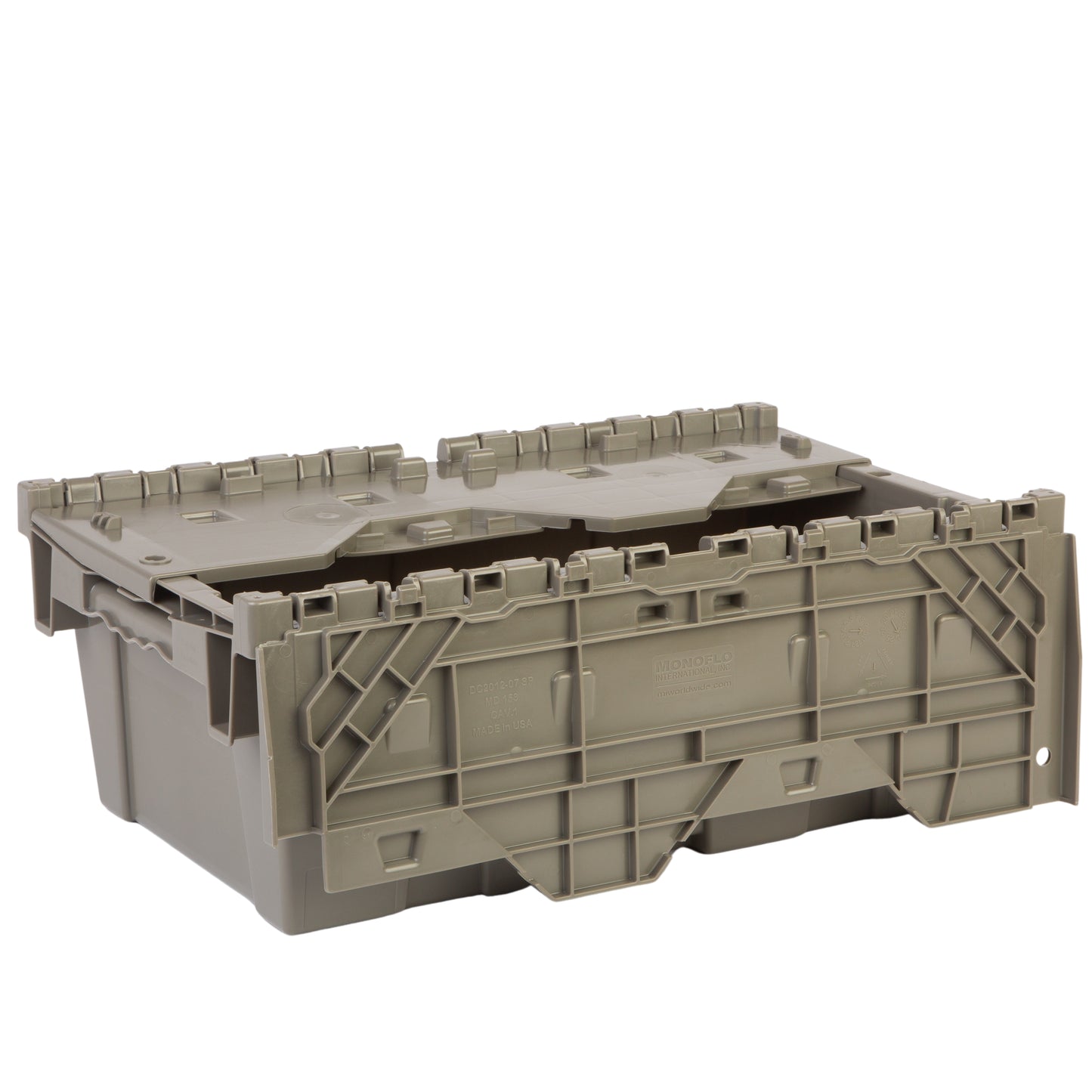 Hudson Exchange 19.6 x 11.6 x 7.3” (3.7 Gallon) Storage Tote Container with Attached Lid