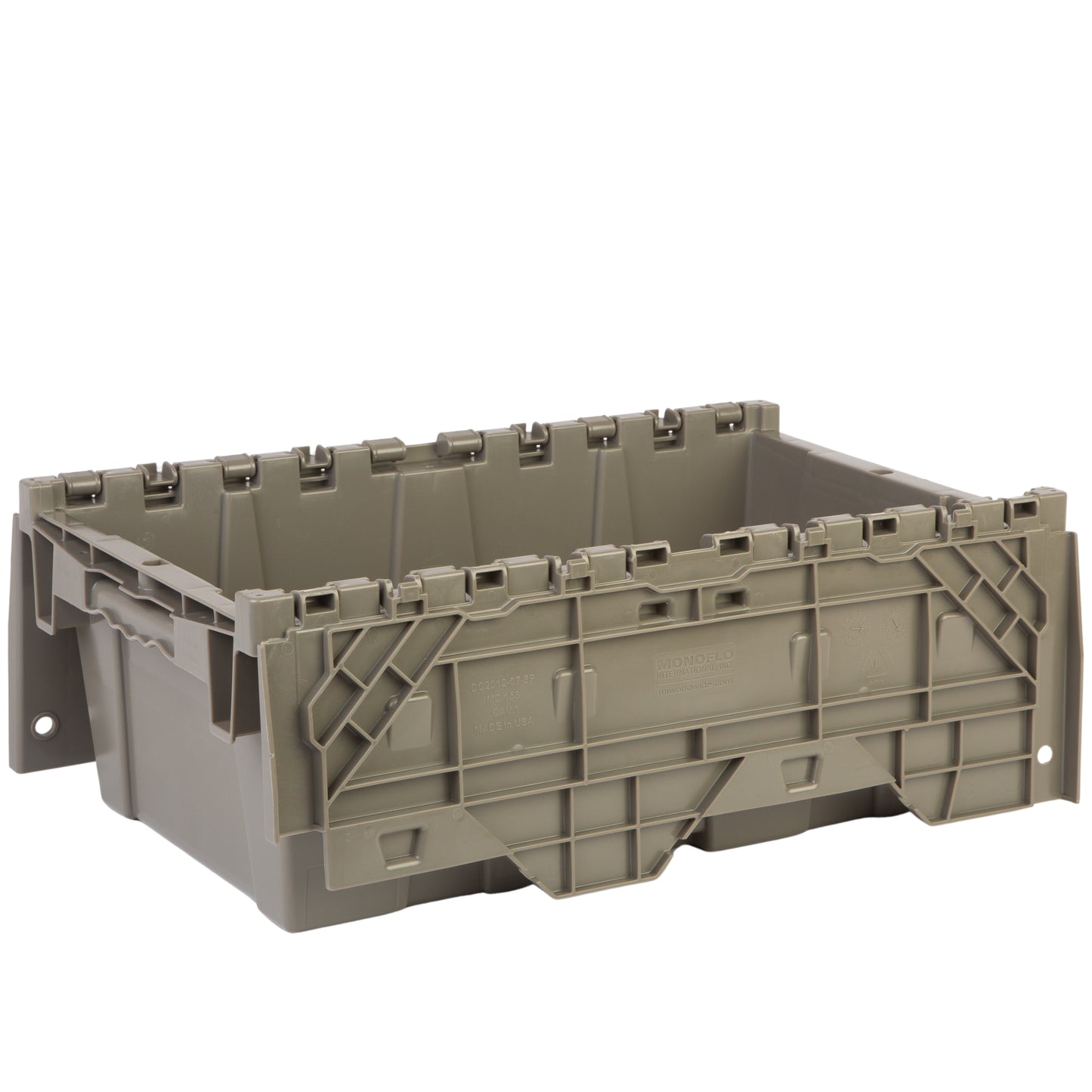 Hudson Exchange 19.6 x 11.6 x 7.3” (3.7 Gallon) Storage Tote Container with Attached Lid