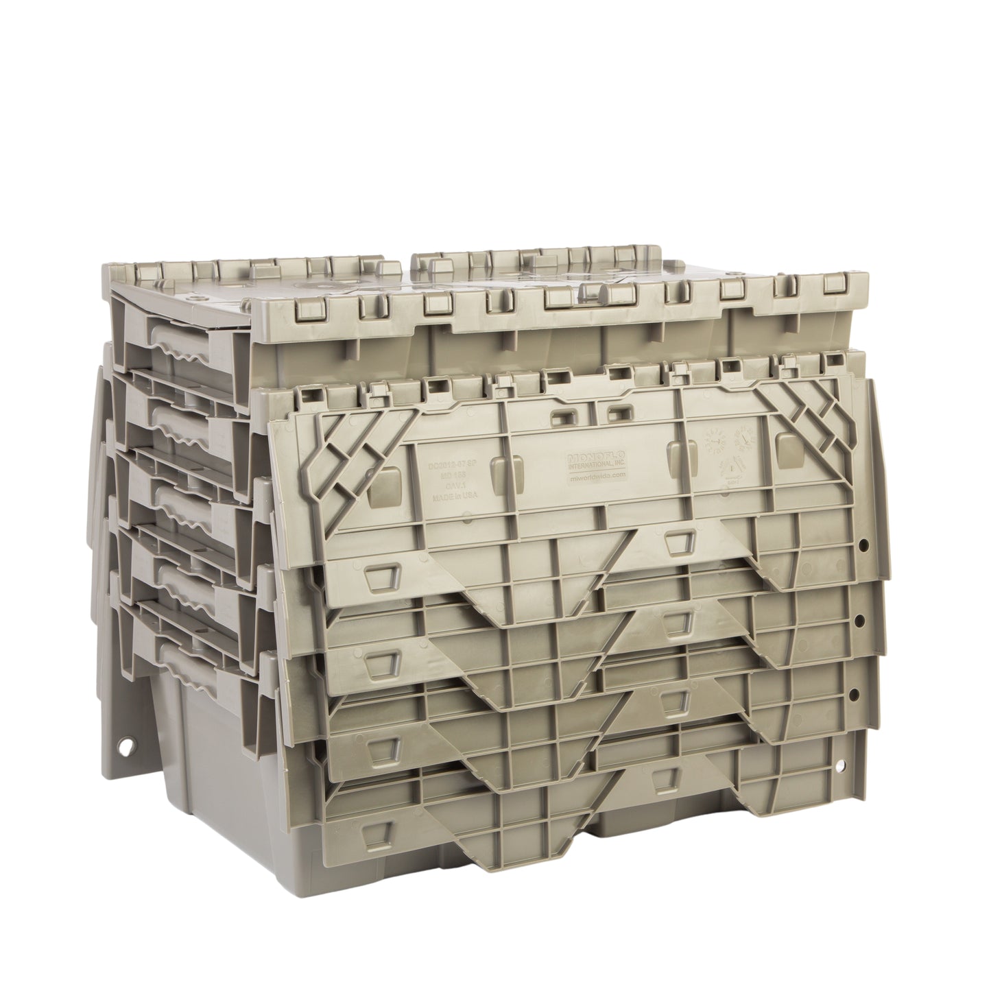 Hudson Exchange 19.6 x 11.6 x 7.3” (3.7 Gallon) Storage Tote Container with Attached Lid