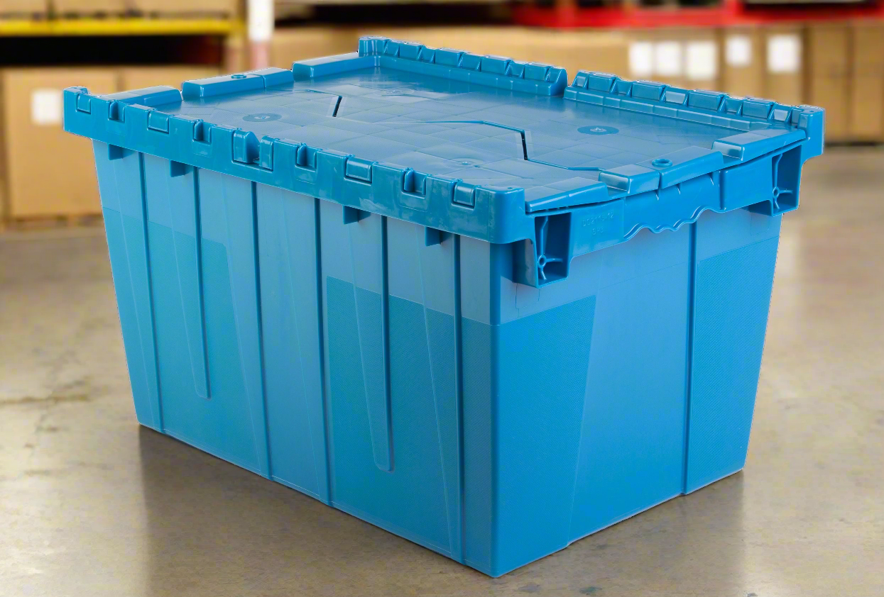 Hudson Exchange 21.9 x 15.2 x 12.8” (12.7 Gallon) Storage Tote Container with Attached Lid