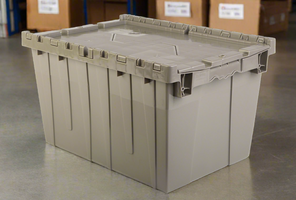 Hudson Exchange 21.9 x 15.2 x 12.8” (12.7 Gallon) Storage Tote Container with Attached Lid