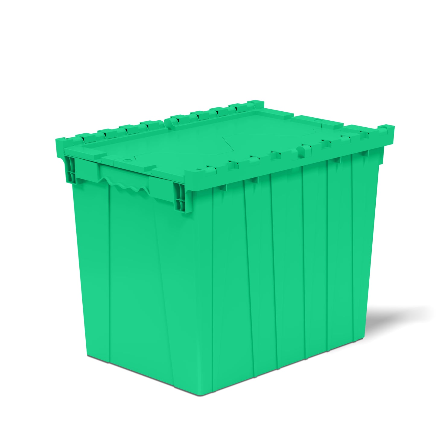 21.9 x 15.2 x 17.2” (17.2 Gallon) Attached Lid Container Tote