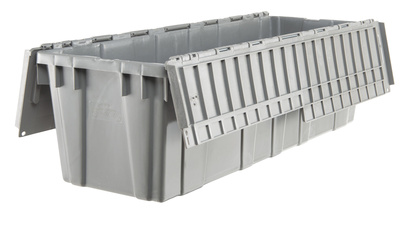 Hudson Exchange 39.3 x 14 x 12" (24.7 Gallon) Storage Tote Container with Attached Lid