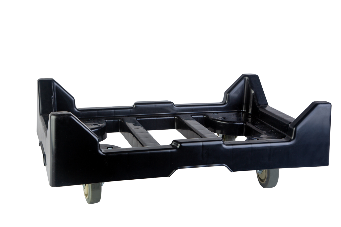 Hudson Exchange 28 x 18 x 10.5" (650 lb. Capacity) Plastic Container Dolly With Casters for Attached Lid Totes
