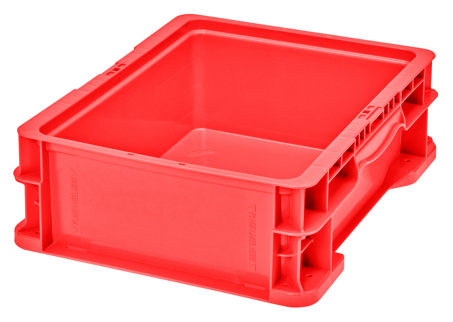 12 x 15 x 5" (2.2 Gallon) Straight Wall Handled Storage Container Tote