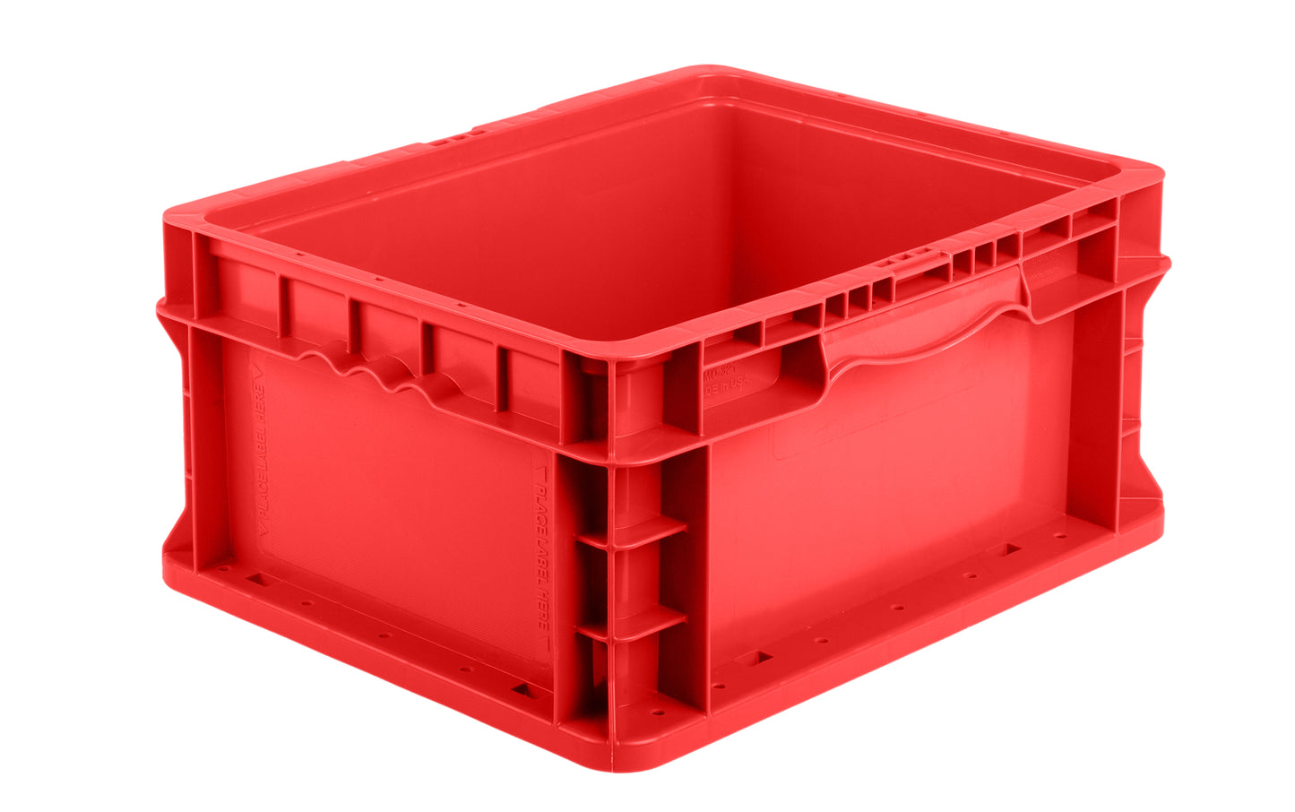 Hudson Exchange 12 x 15 x 7.5" (3.7 Gallon) Straight Wall Handled Storage Container Tote