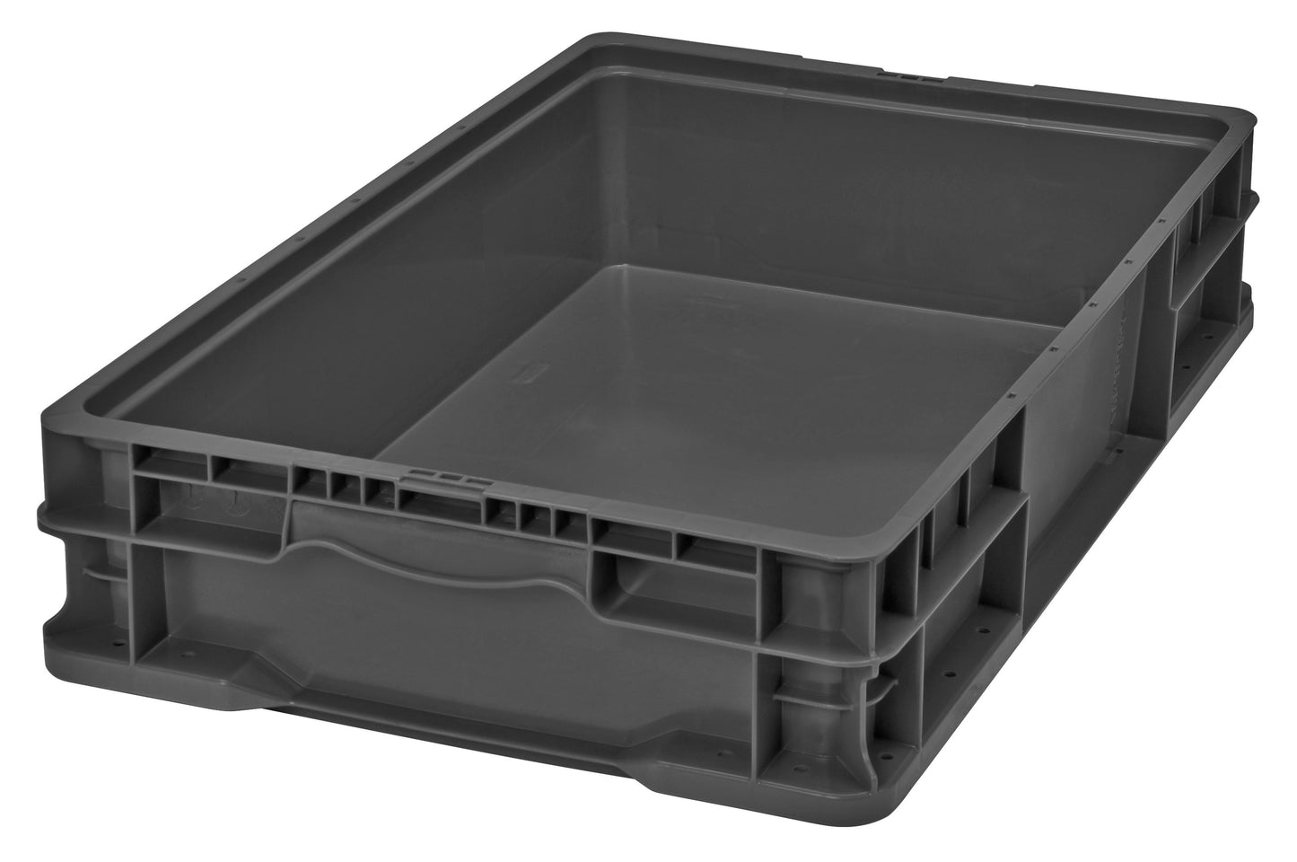 Hudson Exchange 24 x 15 x 5" (5.2 Gallon) Straight Wall Handled Storage Container Tote