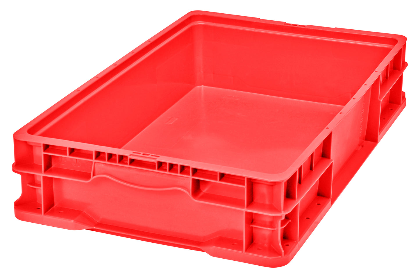 24 x 15 x 5" (5.2 Gallon) Straight Wall Handled Storage Container Tote