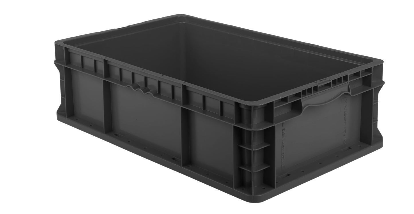 Hudson Exchange 24 x 15 x 7.5" (8.2 Gallon) Straight Wall Handled Storage Container Tote