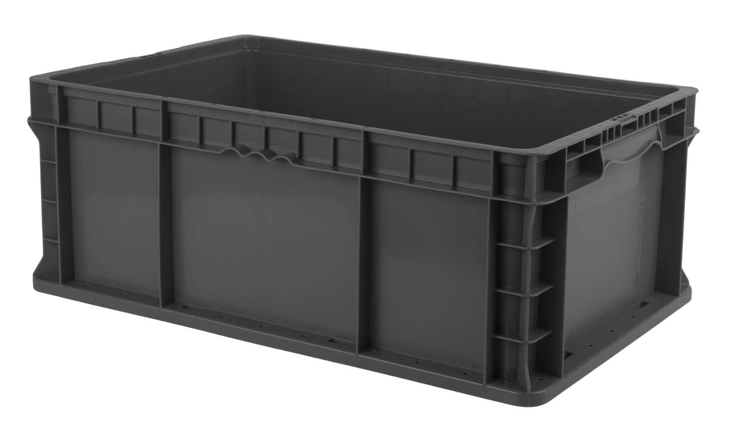 Hudson Exchange 24 x 15 x 9" (10.5 Gallon) Straight Wall Handled Storage Container Tote