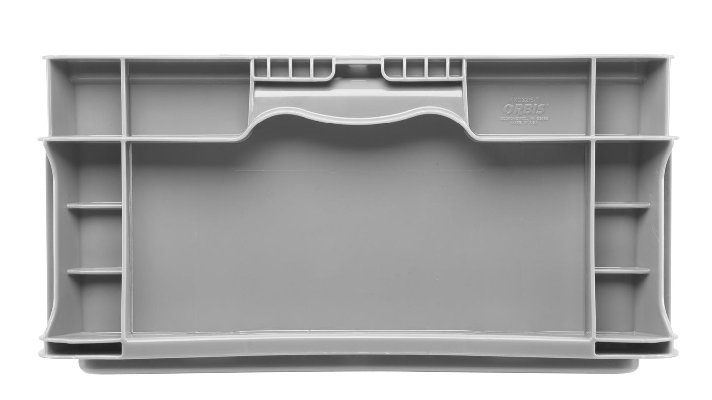 Hudson Exchange 32 x 15 x 7.5" (11.5 Gallon) Straight Wall Handled Storage Container Tote