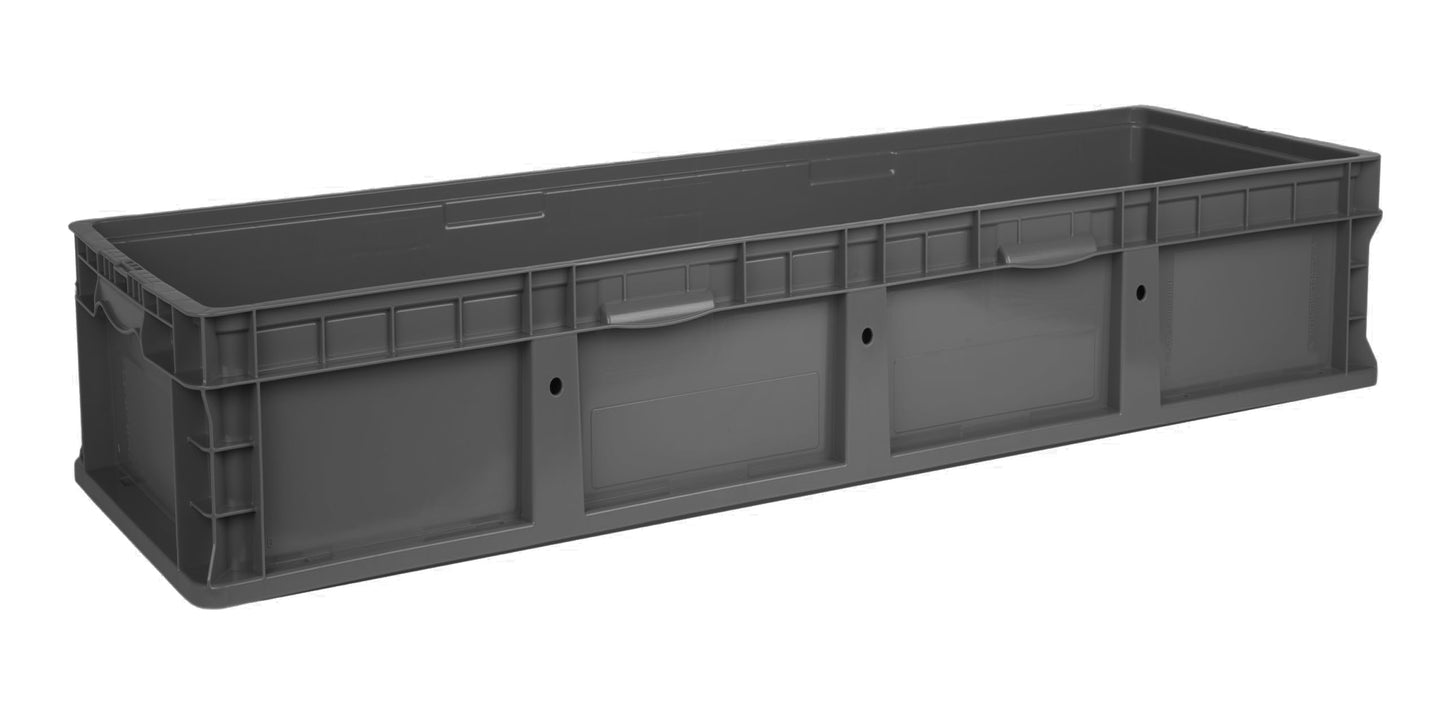 Hudson Exchange 48 x 15 x 11" (26.2 Gallon) Straight Wall Handled Storage Container Tote