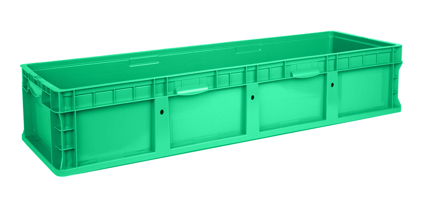 Hudson Exchange 48 x 15 x 11" (26.2 Gallon) Straight Wall Handled Storage Container Tote