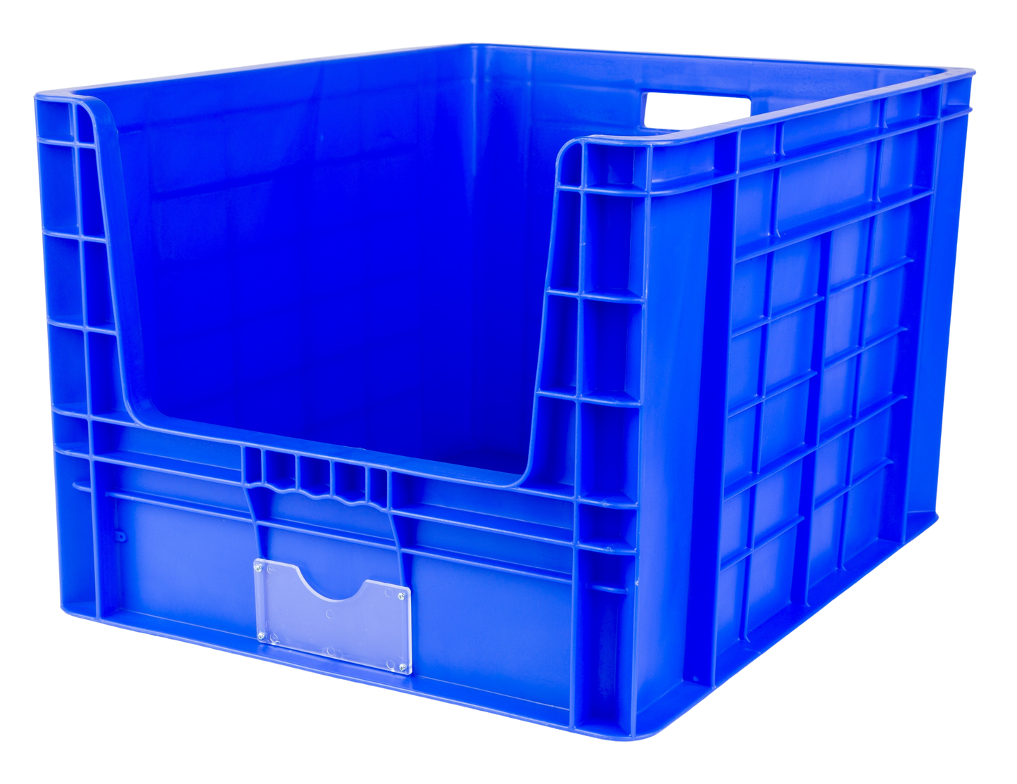 Hudson Exchange 24 x 19.75 x 15.875 (95 liter) Industrial Stackable Hopper Pick-Bin Container, Blue