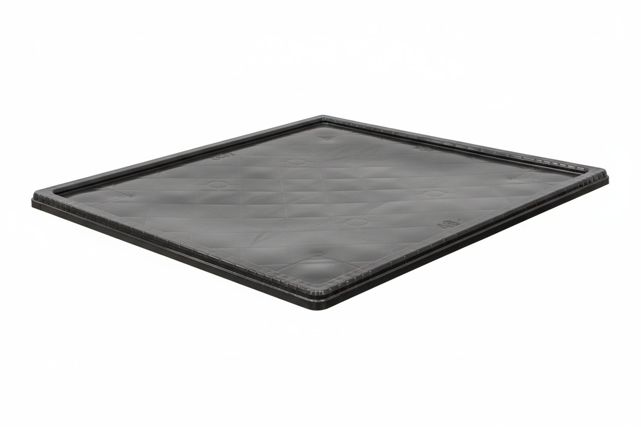 48x40" Lid for Collapsible Bulk Container, Black