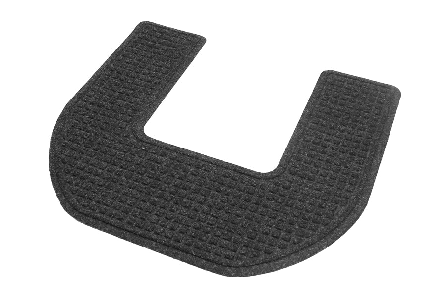 M+A Matting 22 x 22" Restroom Commode Mat, Launderable, Charcoal
