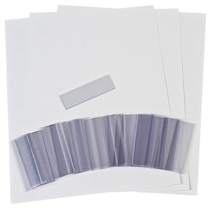 Akro-Mils (25 Pack) 29300 Card Stock Holder & Labels for 4-Inch Tall Shelf Bins, Clear