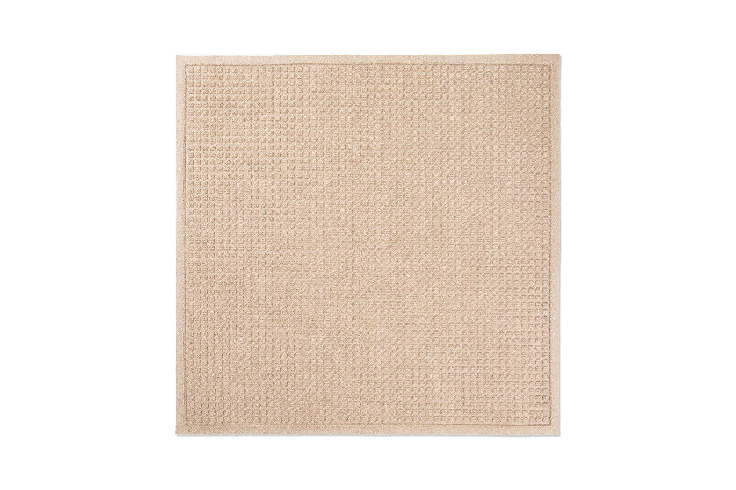 Waffle Entryway Mat With Fabric Border