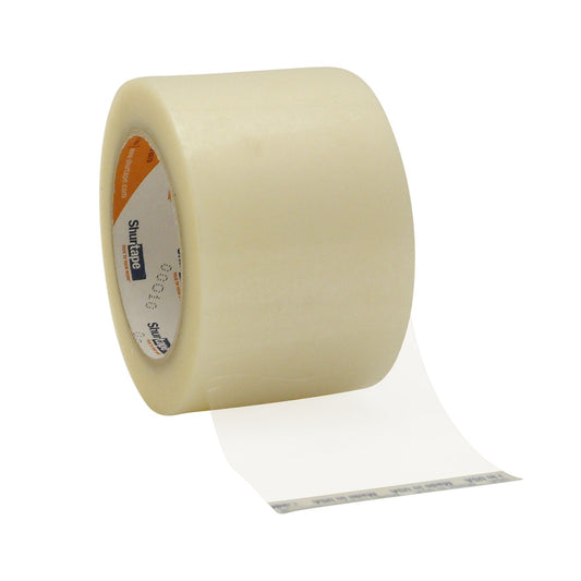 3" x 110 yds. 2.0 mil Clear Shurtape HP 235 Industrial Hot Melt Tape For Recycled Cartons