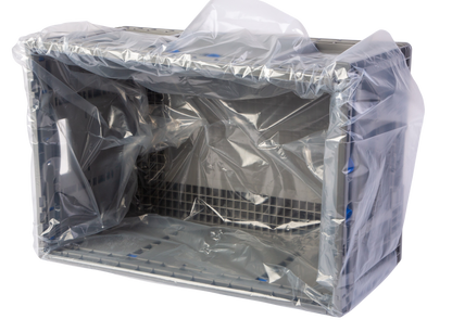 Hudson Exchange 26x18x30" (Case of 100) - 3 Mil Liner For Straight Wall Containers