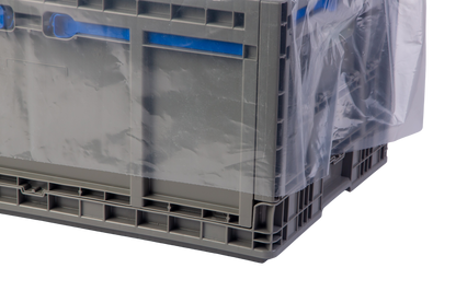Hudson Exchange 26x18x30" (Case of 100) - 3 Mil Liner For Straight Wall Containers