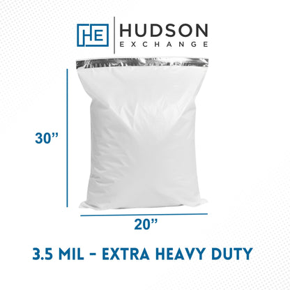 20" x 30" - 3.5 Mil Poly Mailer White - Case of 100