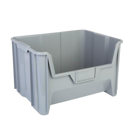 Hudson Exchange 20 x 15 x 12.5" Plastic Giant Stackable Hopper Bin Container