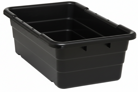 25 x 16 x 8.5" (9.8 Gallon) Cross-Stack Tub Container Tote