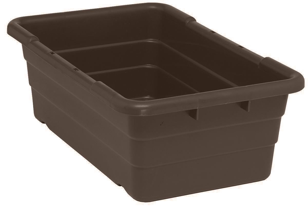 25 x 16 x 8.5" (9.8 Gallon) Cross-Stack Tub Container Tote