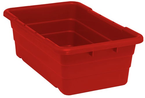 25 x 16 x 8.5" (9.8 Gallon) Cross-Stack Tub Container Tote
