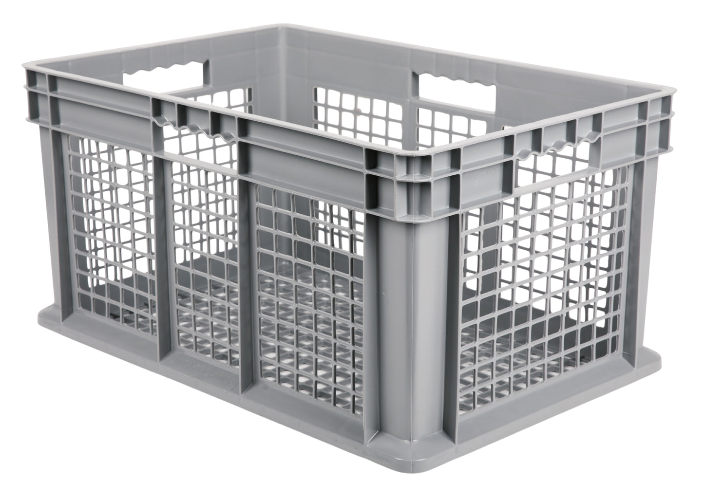 Hudson Exchange 24 x 16 x 12" (16 Gallon) Mesh Straight Wall Handled Storage Container Tote