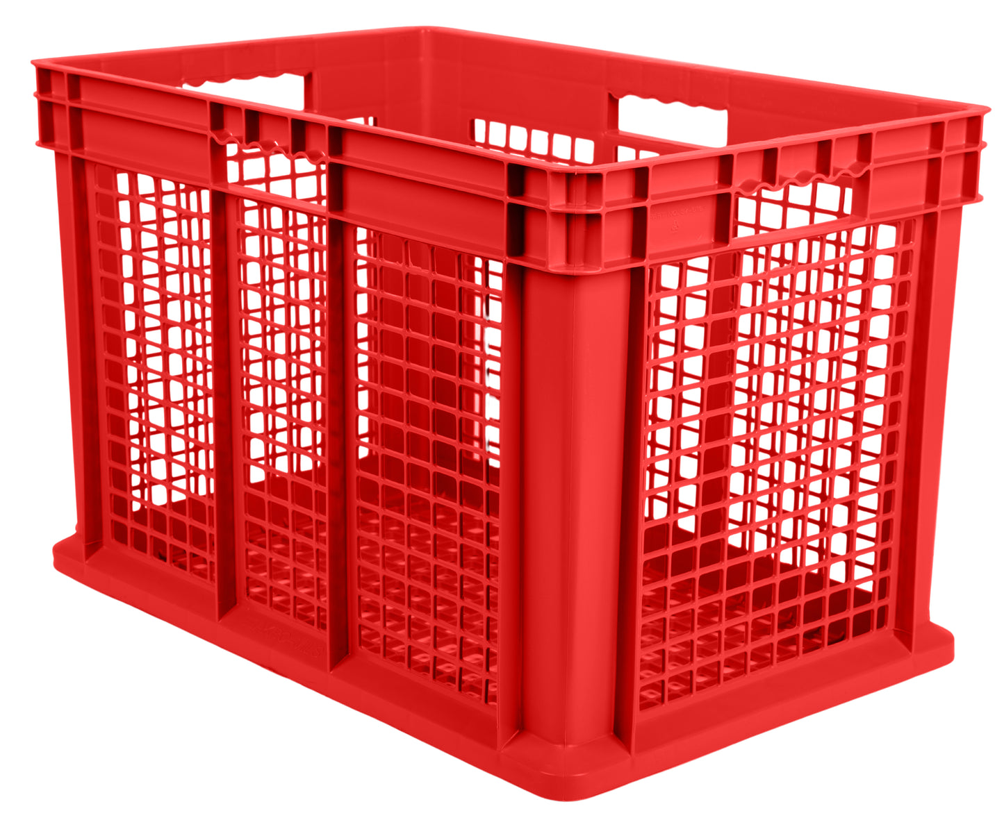 Hudson Exchange 24 x 16 x 16" (21.33 Gallon) Mesh Straight Wall Handled Storage Container Tote
