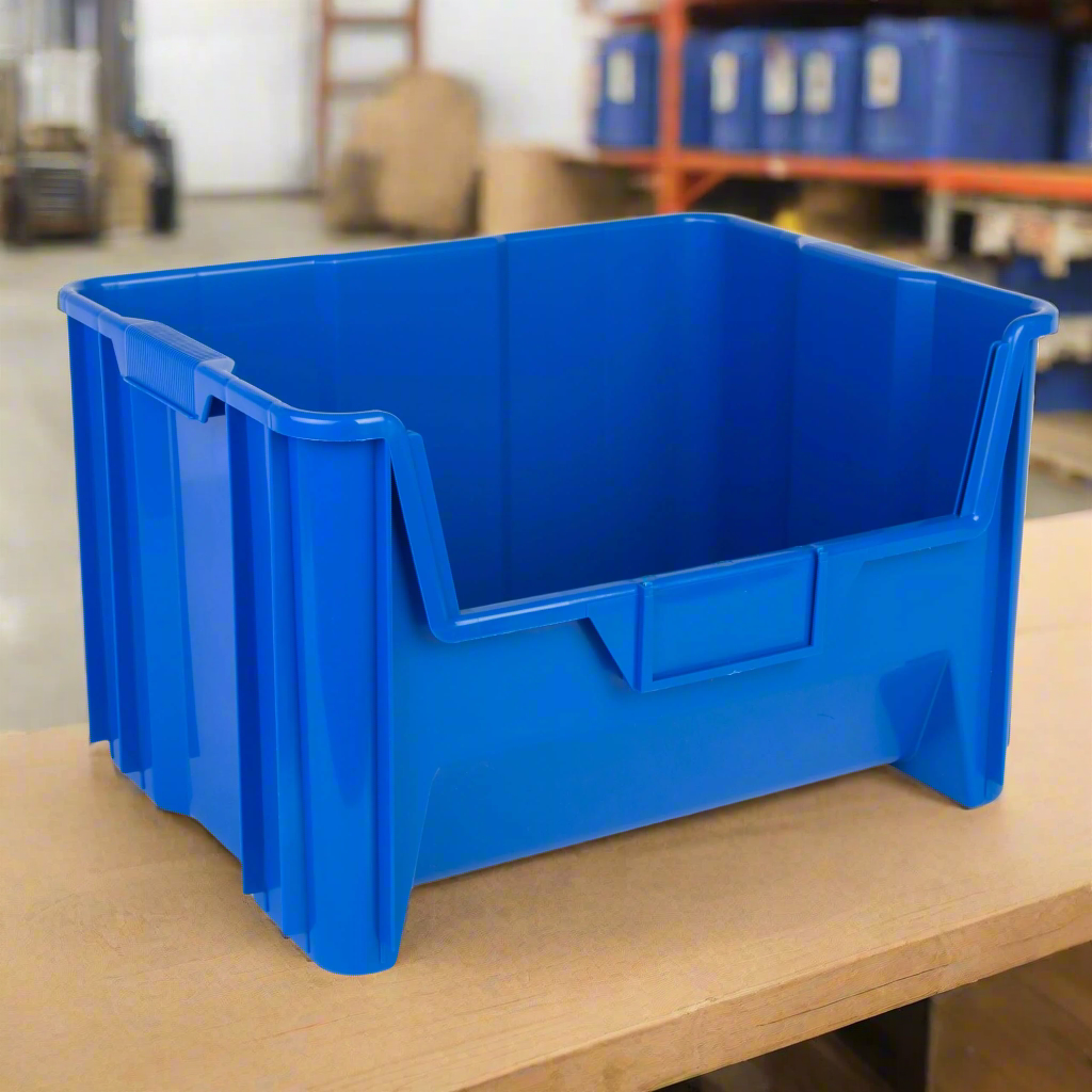 Hudson Exchange 20 x 15 x 12.5" Plastic Giant Stackable Hopper Bin Container