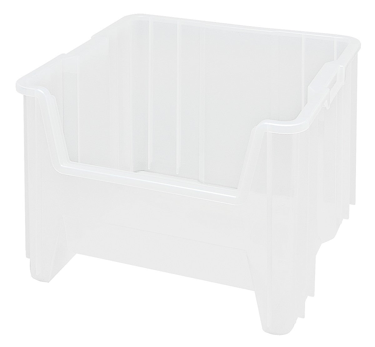 Hudson Exchange 17.5 x 16.5 x 12.5" Plastic Giant Stackable Hopper Bin Container