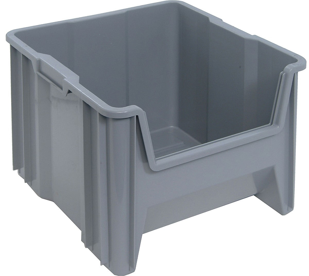 Hudson Exchange 17.5 x 16.5 x 12.5" Plastic Giant Stackable Hopper Bin Container