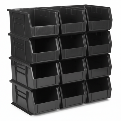 9.5 x 6 x 5" Plastic Stackable Storage Bin and Hanging Container