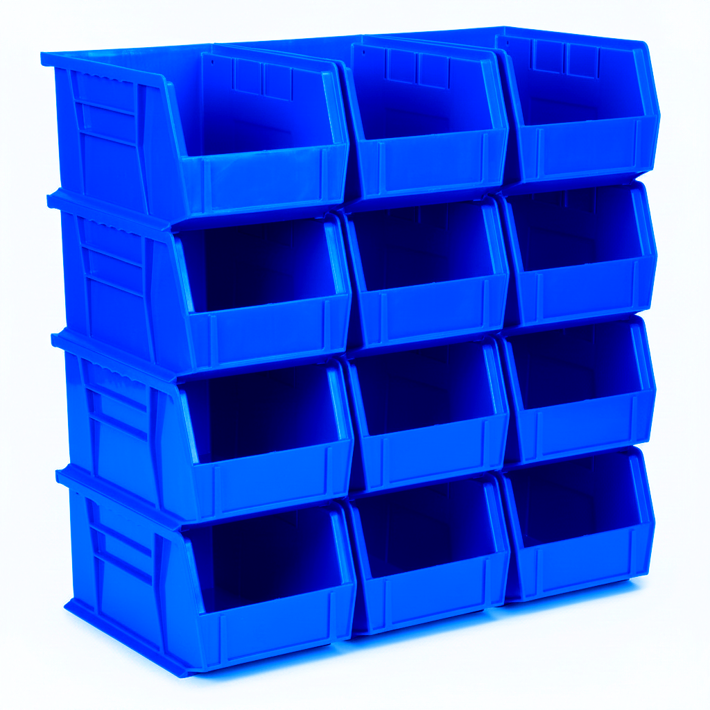 9.5 x 6 x 5" Plastic Stackable Storage Bin and Hanging Container