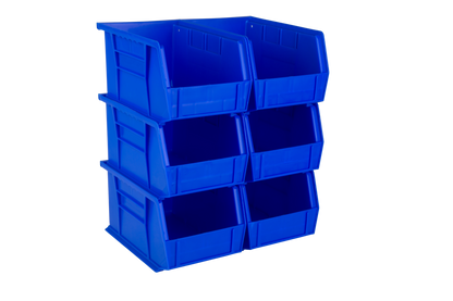 9.5 x 6 x 5" Plastic Stackable Storage Bin and Hanging Container