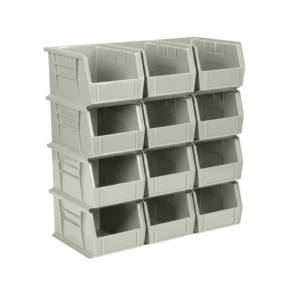 9.5 x 6 x 5" Plastic Stackable Storage Bin and Hanging Container