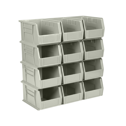 9.5 x 6 x 5" Plastic Stackable Storage Bin and Hanging Container