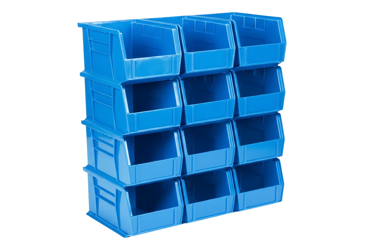 9.5 x 6 x 5" Plastic Stackable Storage Bin and Hanging Container