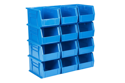 9.5 x 6 x 5" Plastic Stackable Storage Bin and Hanging Container