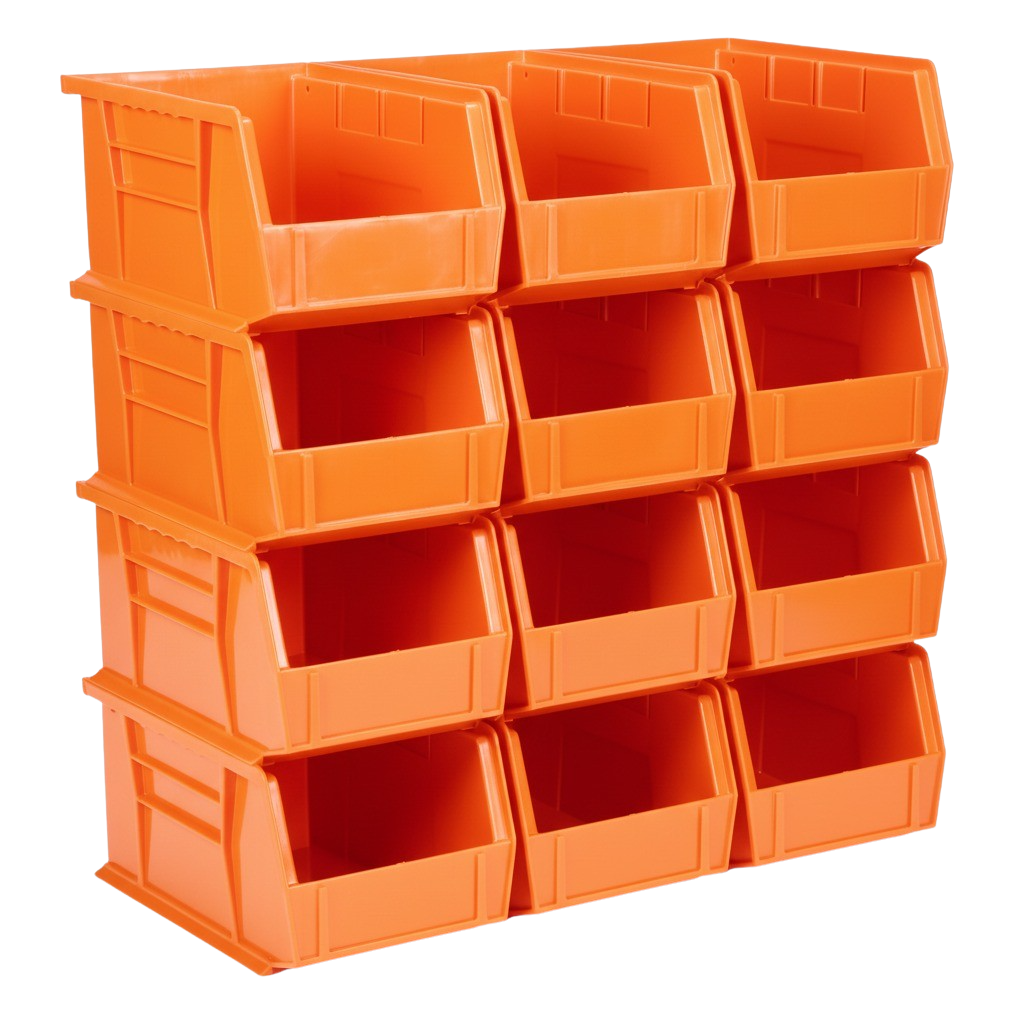 9.5 x 6 x 5" Plastic Stackable Storage Bin and Hanging Container